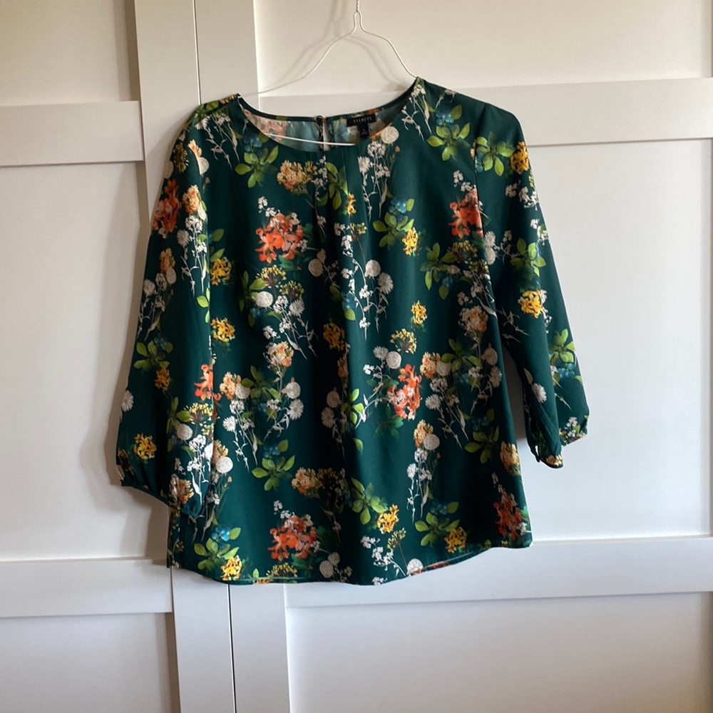 Talbots floral blouse